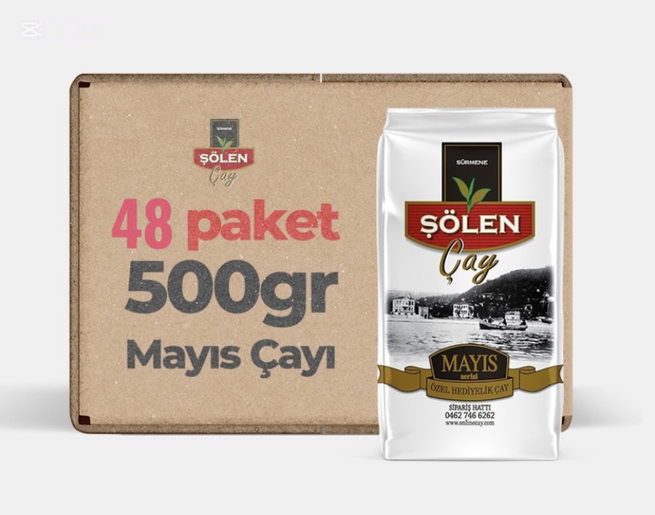 Hediyelik Mayıs Çayı 500 gr *48 Adet